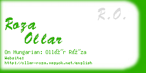 roza ollar business card